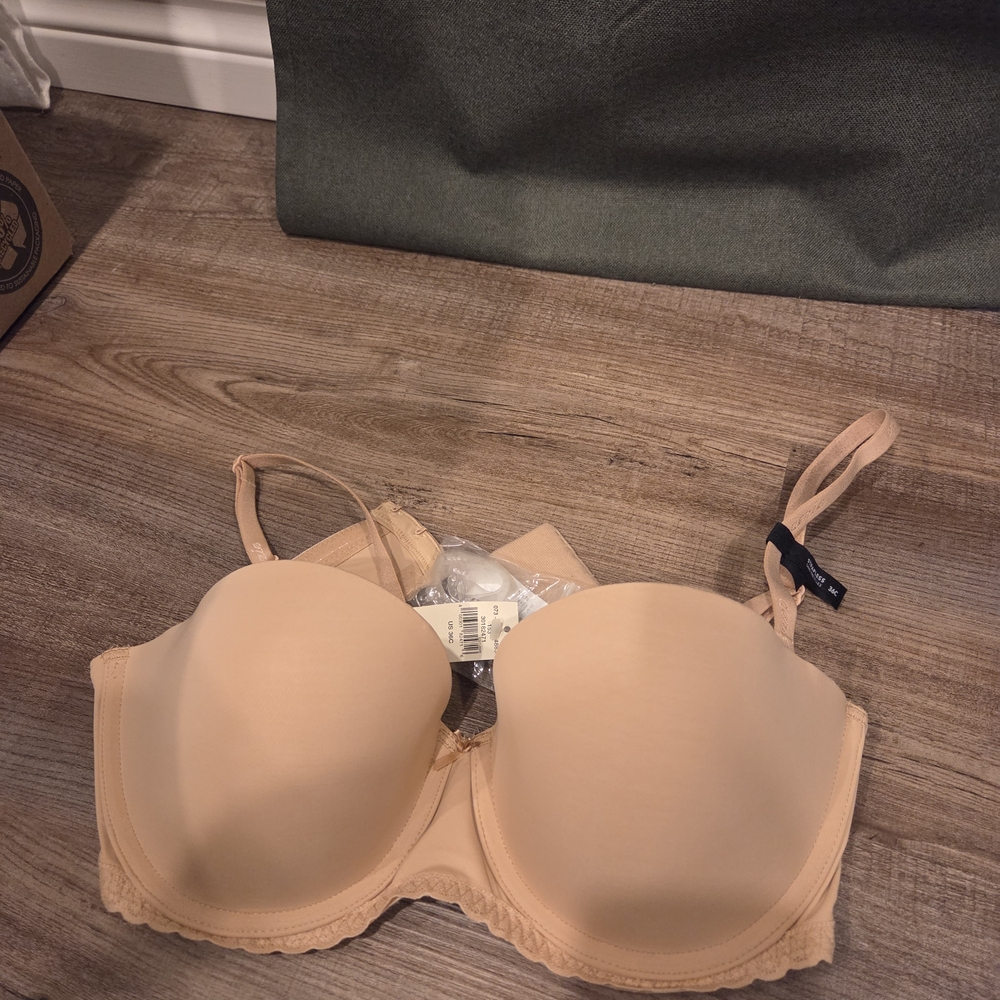Aerie Nude Everyday Strap/Strapless T-Shirt Bra